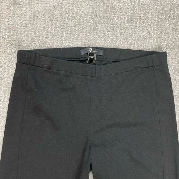 7 for all Mankind Women Medium Black Embroidered Lace Wool Pull on Leggings NWOT - Picture 2 of 8